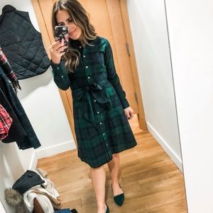 J.Crew Watch Plaid Shirt Dress